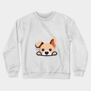 Peeking Dog Crewneck Sweatshirt